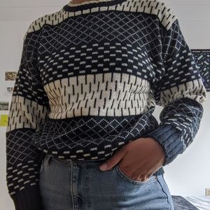 Vintage funky print sweater